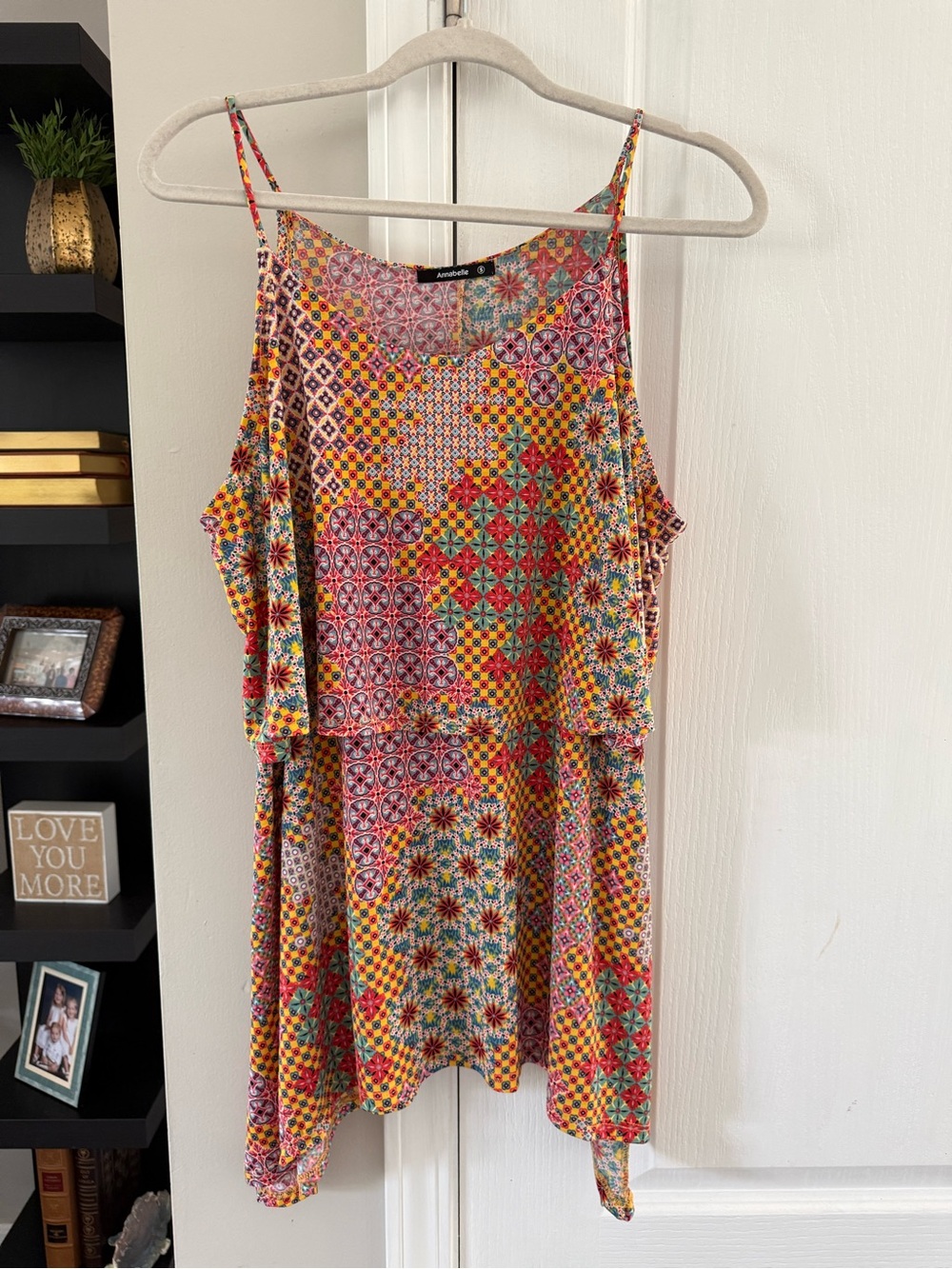 Annabelle Multicolor Floral Tile Print Tank